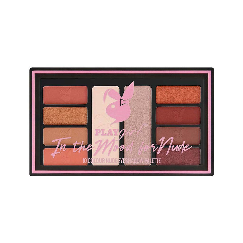 In The Mood For Nude Eyeshadow Palette with versatile nude hues, intensely pigmented shadows, velvety mattes, luxurious shimmers, and creamy satins.