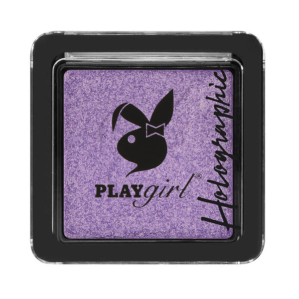 Holographic Eyeshadow Single in purple shade, offering multi-dimensional shimmer and silky-smooth texture for versatile application.