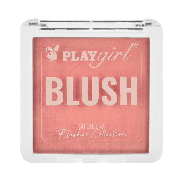 So Cheeky Blusher Collection in pink compact with clear lid.