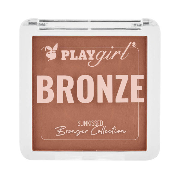 Sunkissed Bronzer Collection in compact case with soft satin finish for a natural glow.