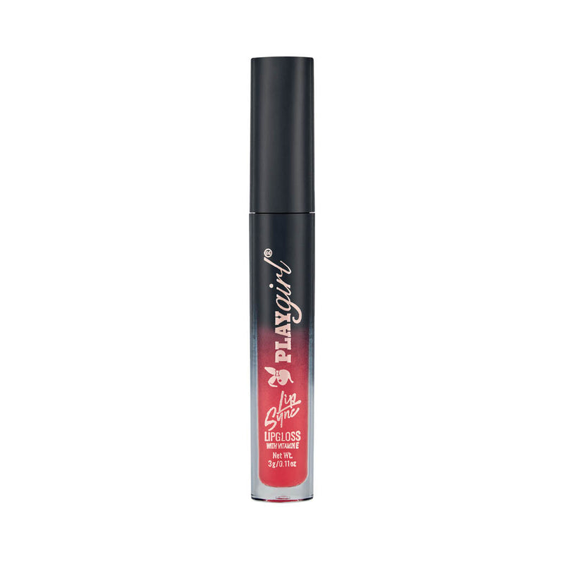 Lip Sync High Shine Lipgloss with vibrant, creamy texture in sleek packaging.