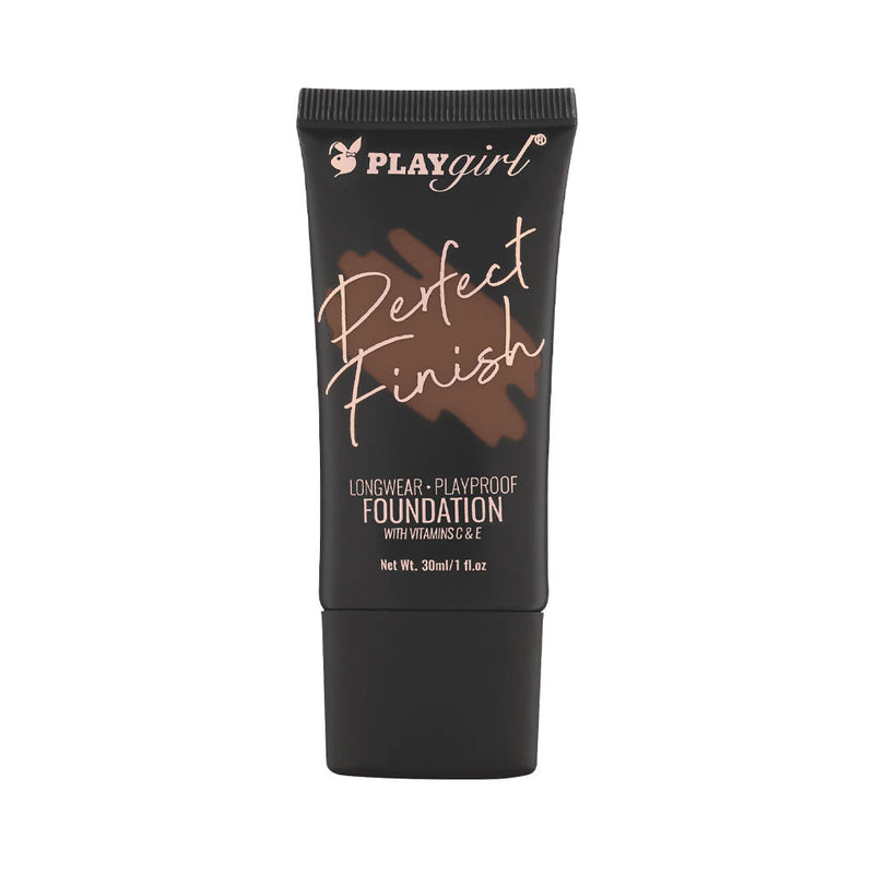 Perfect Finish Foundation tube with longwear, water-resistant formula enriched with Vitamin C and E for flawless coverage.