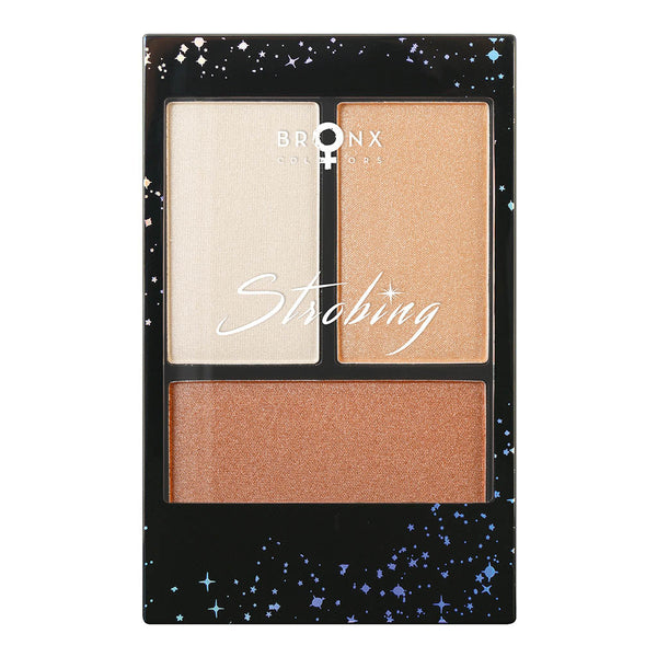 Strobling Palette with two highlights and contour shade for radiant complexion.